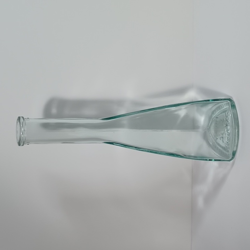 Rare VTG European Bottle Single Bud Triangular Vase Marked Mod Dep 3A 20cl 3mm65